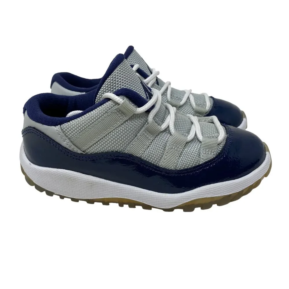 Air‎ Jordan 11 XI Low Georgetown Toddler Size 9C Blue Grey 505836-007 B Grade